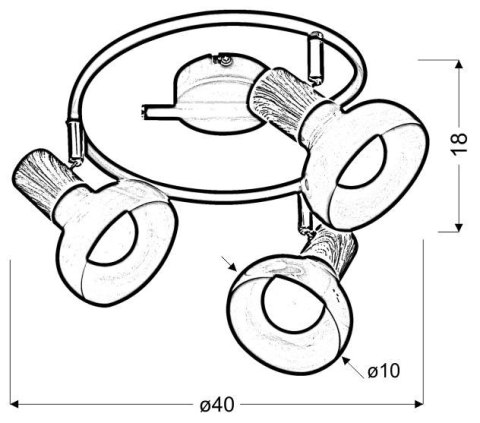 LAMPA SUFITOWA CANDELLUX PUERTO 98-62697 SPIRALA E14 BIAŁY