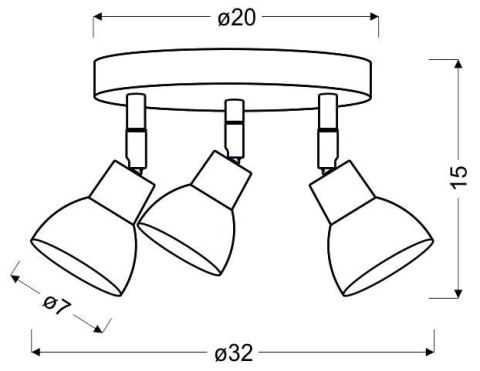 LAMPA SUFITOWA CANDELLUX ROY 98-67678 PLAFON LED COB GŁÓWKA OKRĄGŁA Z PRZEGUBEM BIAŁY