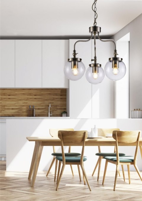 LAMPA SUFITOWA WISZĄCA CANDELLUX BALLET 33-70869 E27 PATYNOWY