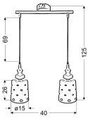 LAMPA SUFITOWA WISZĄCA CANDELLUX HAMP 32-51929 E27 BIAŁY