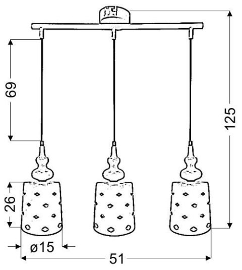 LAMPA SUFITOWA WISZĄCA CANDELLUX HAMP 33-51943 E27 BIAŁY