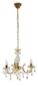 LAMPA SUFITOWA WISZĄCA CANDELLUX MARIA TERESA 33-94639 E14 ZŁOTY