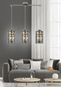 LAMPA SUFITOWA WISZĄCA CANDELLUX NOCTURNO 33-57709 E27 CHROM