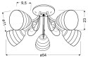 LAMPA SUFITOWA WISZĄCA CANDELLUX SIMPLI 35-63854 E27 CHROM Z KRYSZTAŁKIEM + KLOSZ Z PASKIEM