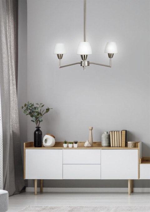 LAMPA SUFITOWA WISZĄCA CANDELLUX TOGO 33-10639 G9 NIKIEL MAT PROMOCJA