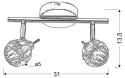 PLAFON ŚCIENNY CHROM BOMBOLA 92-70296