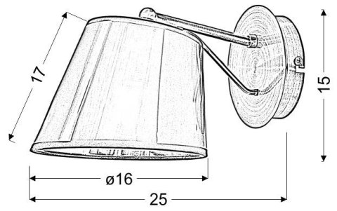 LAMPA ŚCIENNA KINKIET CANDELLUX CORTEZ 21-55002 E14 CHROM