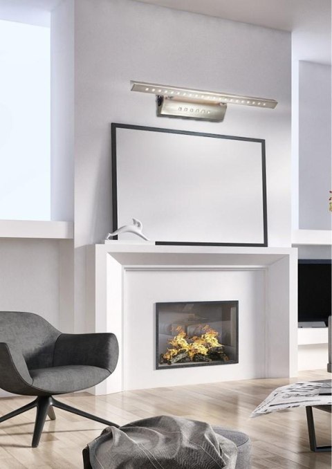 LAMPA ŚCIENNA KINKIET CANDELLUX FORTE 20-27023 LED RURKA TRÓJKĄTNA Z WYŁĄCZNIKIEM SATYNA