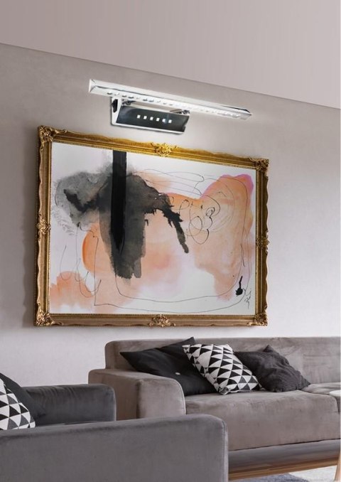 LAMPA ŚCIENNA KINKIET CANDELLUX FORTE 20-27030 LED RURKA TRÓJKĄTNA Z WYŁĄCZNIKIEM CHROM