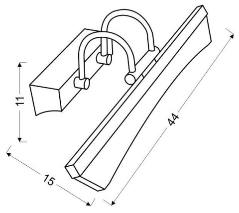 KINKIET LED CANDELLUX GLORY 20-32621 CHROM