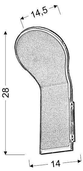 LAMPA ŚCIENNA KINKIET CANDELLUX VILANA LED 21-27498 SMD 230V/50HZ