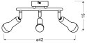 LAMPA SUFITOWA CANDELLUX ARC 98-63304 SPIRALA E14 SATYNA NIKIEL