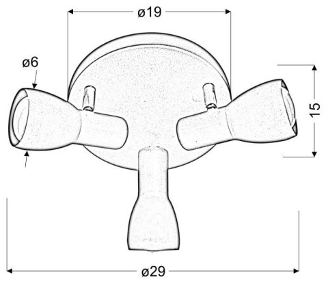 LAMPA DZIECIĘCA PLAFON CANDELLUX PICARDO 98-52414 E14 MUSZTARDOWY