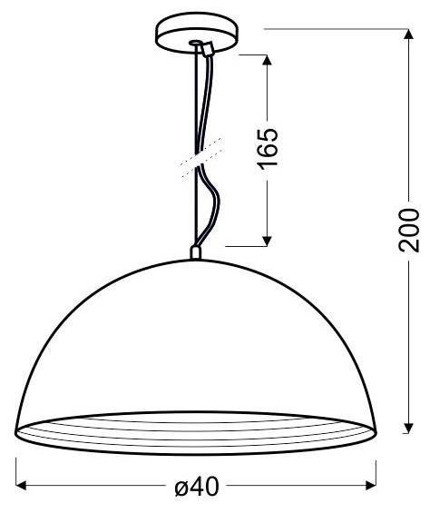 LAMPA MIEDZIANA SUFITOWA WISZĄCA CANDELLUX AMALFI 31-26392 E27