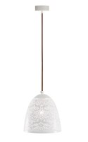 LAMPA SUFITOWA WISZĄCA CANDELLUX BENE 31-70340 STOŻEK E27 AŻUROWY BIAŁY