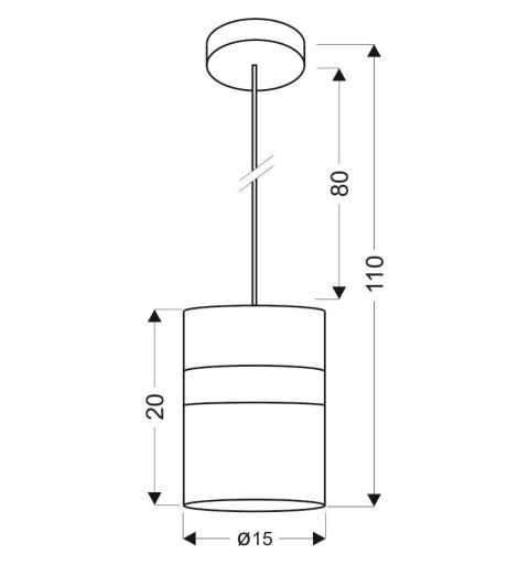 LAMPA SUFITOWA WISZĄCA CANDELLUX BRANDO 31-28044 E27 CHROM / TRANSPARENT