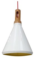 LAMPA SUFITOWA WISZĄCA CANDELLUX ROBINSON 31-37695 E27 BIAŁY / WNĘTRZE ŻÓŁTE