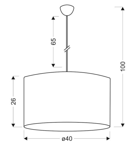 LAMPA SUFITOWA WISZĄCA CANDELLUX SIMONA 33-87174 E14 CZARNY