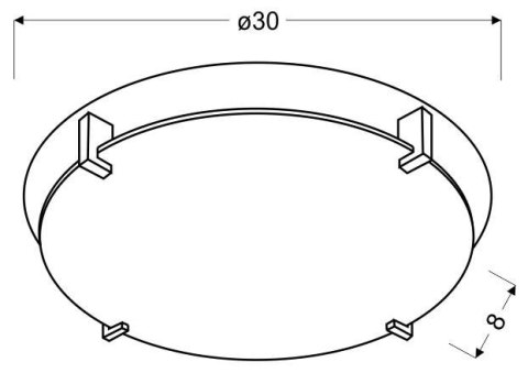 LAMPA SUFITOWA CANDELLUX FIKUS 13-12944 PLAFON E27 CHROM