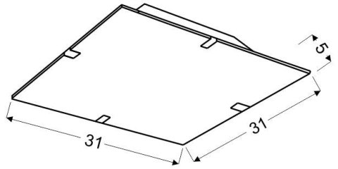 LAMPA SUFITOWA CANDELLUX GEORGIA 10-45379 PLAFON 10W LED CZERWONO ŻÓŁTY 6500K