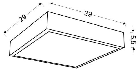 LAMPA SUFITOWA CANDELLUX LUX 10-64509 PLAFON 16W LED 4000K SATYNA MAŁY RING
