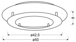 LAMPA SUFITOWA CANDELLUX MERLE 98-66220 PLAFON 24W LED 3000K BIAŁY