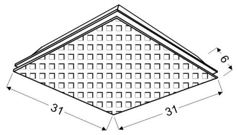 LAMPA SUFITOWA CANDELLUX MOSAIC 10-30627 PLAFON LED