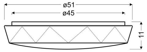 LAMPA SUFITOWA CANDELLUX SKY 14-62109 PLAFON LED 6500K