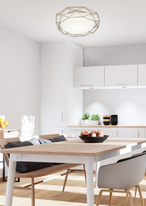 LAMPA SUFITOWA CANDELLUX SVEN 98-66312 PLAFON 24W LED 3000K ZŁOTY