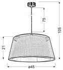 LAMPA SUFITOWA WISZĄCA CANDELLUX CHARLIE 31-24961 E27 ZŁOTY