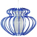 LAMPA SUFITOWA WISZĄCA CANDELLUX IMPERIA 31-36561 E27 DUŻA NIEBIESKA PROMOCJA