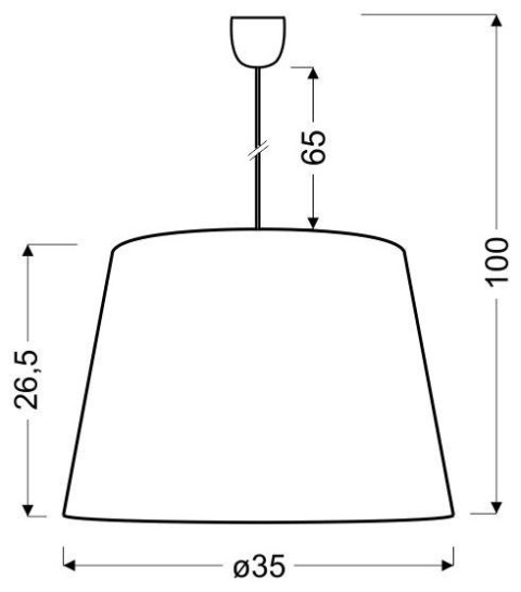LAMPA SUFITOWA WISZĄCA CANDELLUX PLATINO 31-38319 E27 ZŁOTY