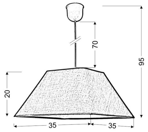 LAMPA SUFITOWA WISZĄCA CANDELLUX ROBIN 31-03294 E27 FIOLETOWY PROMOCJA