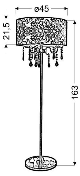 LAMPA PODŁOGOWA CANDELLUX ASTOR 53-80465 E14