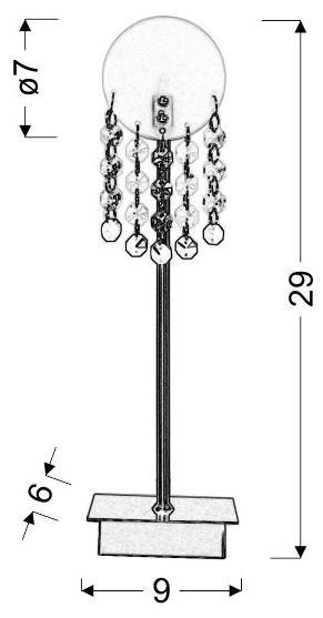 LAMPA STOŁOWA CANDELLUX LUXOR 41-02795 G4 NIKIEL MAT