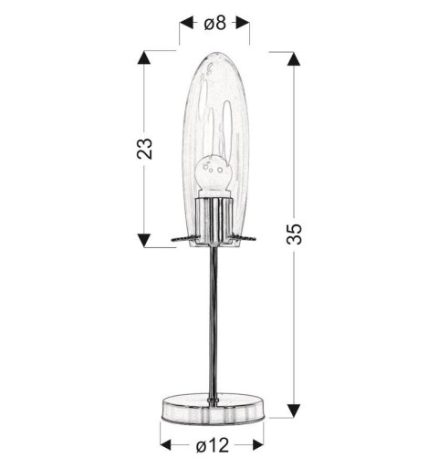 LAMPA STOŁOWA CANDELLUX MELOT 41-10813 E27 NIKIEL MAT Z KLOSZEM PROMOCJA