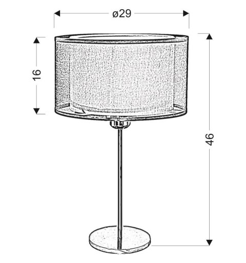 LAMPA STOŁOWA CANDELLUX SOLO 41-27897 E14 CHROM