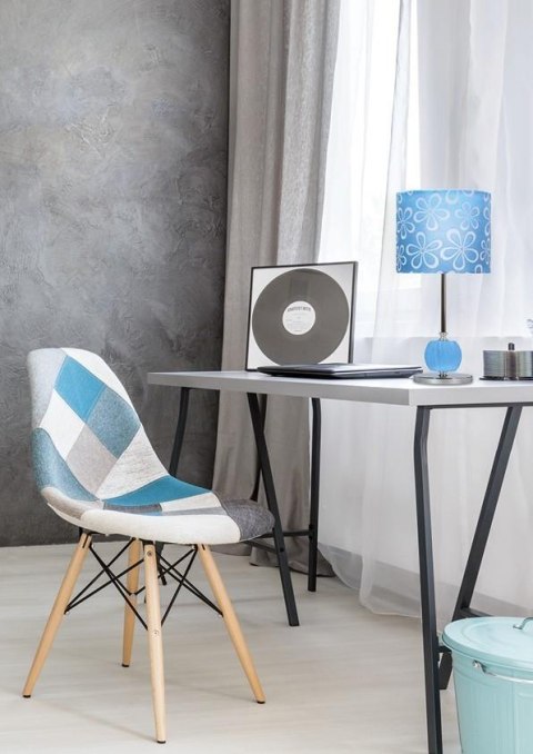 LAMPA STOŁOWA GABINETOWA CANDELLUX CORT 41-34625 E27 NIEBIESKI