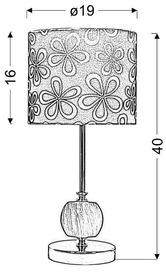LAMPA STOŁOWA GABINETOWA CANDELLUX CORT 41-34632 E27 CZARNY