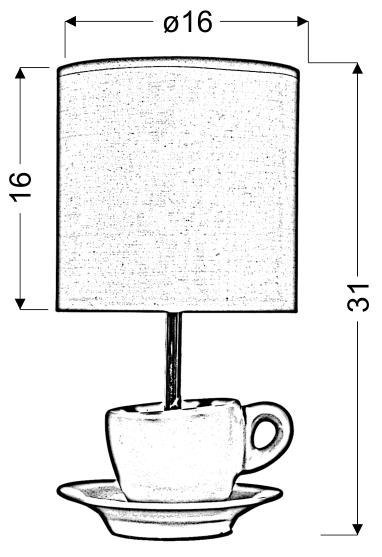 LAMPA STOŁOWA GABINETOWA CANDELLUX CYNKA 41-34809 E27 RÓŻOWY