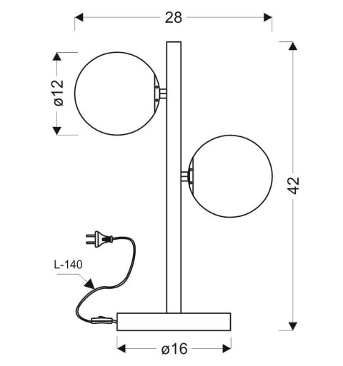 LAMPA STOŁOWA GABINETOWA CANDELLUX KAMA 42-73433 MOSIĄDZ