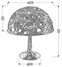 LAMPA STOŁOWA GABINETOWA CANDELLUX LAME 41-40056 E27 CHROM