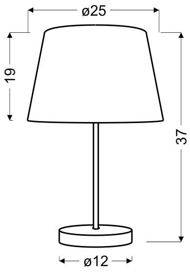 LAMPA STOŁOWA GABINETOWA CANDELLUX PABLO 41-34106 E27 POMARAŃCZOWY