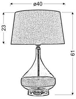 LAMPA STOŁOWA LAMPA CANDELLUX ECO 41-21502 GABINETOWA E27