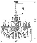 LAMPA SUFITOWA WISZĄCA CANDELLUX AURORA 38-73747 CZARNY