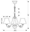 LAMPA SUFITOWA WISZĄCA CANDELLUX ZEFIR 33-73792 BIAŁY