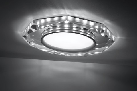 Oprawa stropowa oczko Candellux SSP-24 CH/TR+WH 8W LED 230V RING LED BIAŁY