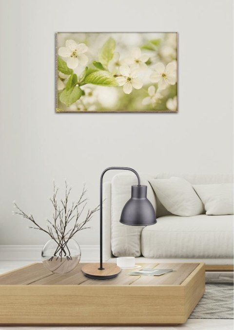 LAMPKA GABINETOWA CANDELLUX VARIO 1X60W E27 CZARNY DREWNO