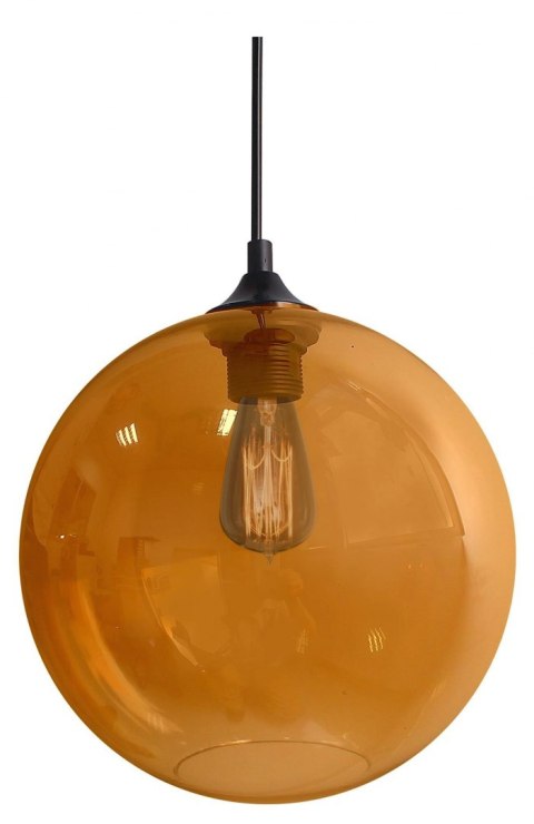 LAMPA SUFITOWA WISZĄCA CANDELLUX EDISON 31-21397 E27 BURSZTYNOWY + ŻARÓWKA