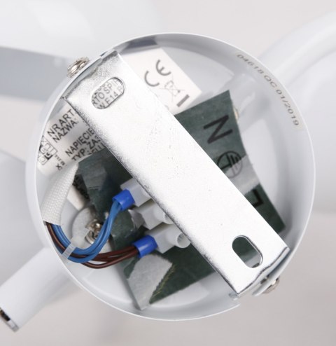 LAMPA SUFITOWA CANDELLUX PUERTO 98-62697 SPIRALA E14 BIAŁY